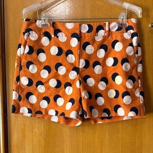 ANN TAYLOR FACTORY Polka Dot Women's Shorts - Orange and Black
